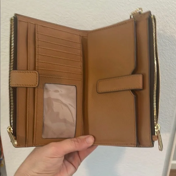 Michael Kors Brown Leather Clutch - Picture 4 of 4